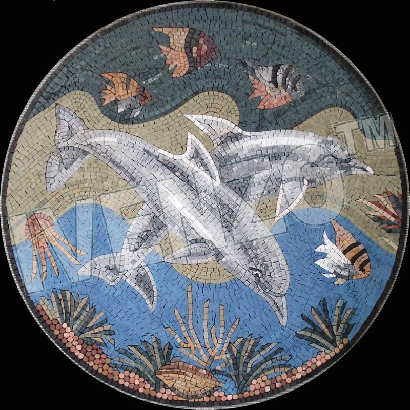 Mosaico AK037 delfines