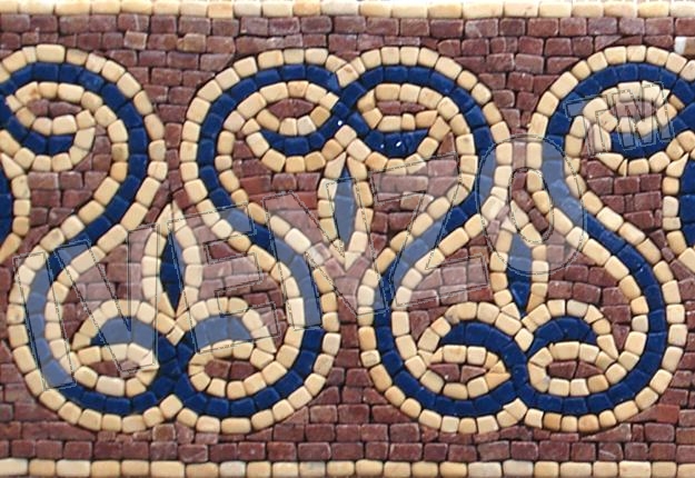 Mosaico BK003 bordura lirio