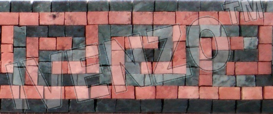 Mosaico BK015 bordura meandro