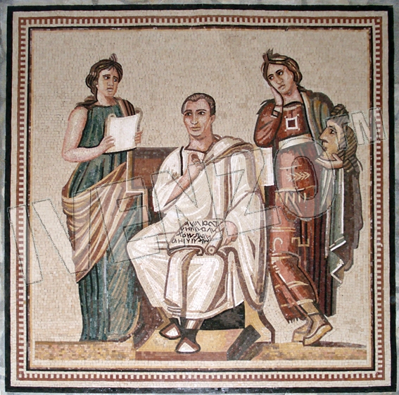 Mosaico FK004 Publius Vergilius Maro
