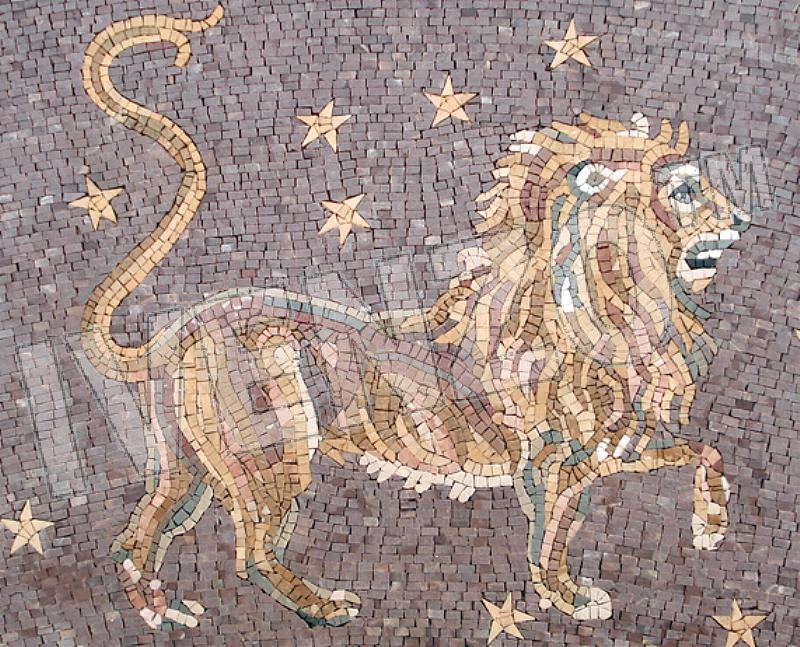 Mosaico FK011 firma del zodíaco leo