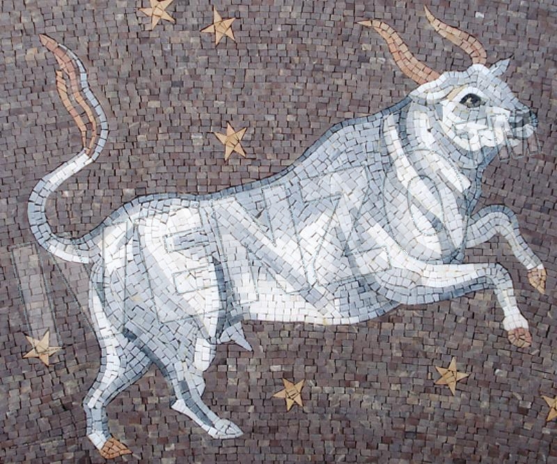 Mosaico FK020 signo del zodiaco tauro