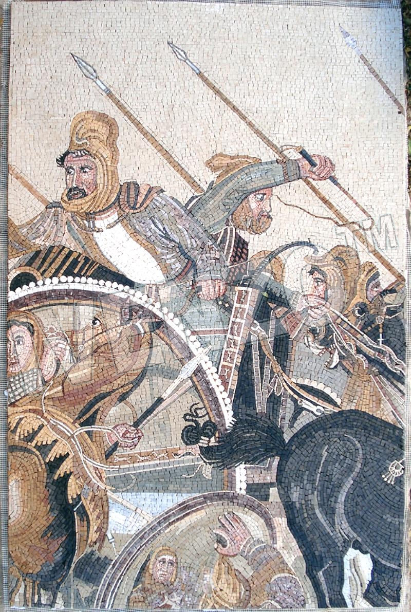 Mosaico FK028 Batalla de Alejandro en Issos