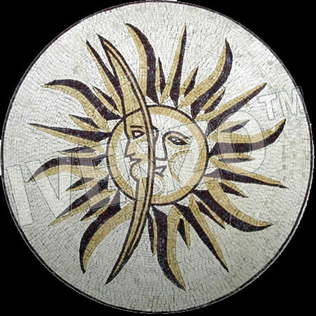 Mosaico MD105 sol y la luna