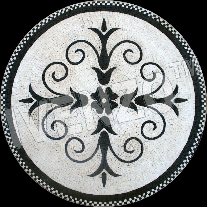 Mosaico MK080 medallón de Pompeya