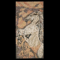 Mosaico la cría de caballo
