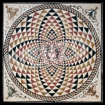 Mosaico Cabeza de Dionisio de Corinto