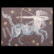 Mosaico signo del zodiaco sagitario