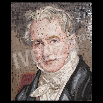Mosaico Retrato de Alexander von Humboldt