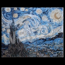 Mosaico Van Gogh: Noche estrellada
