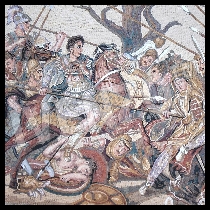 Mosaico Alejandro Batalla de Issos