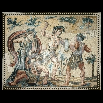 Mosaico Dionisos y los indios