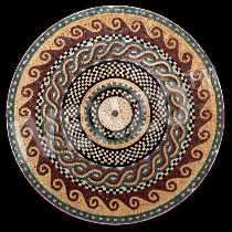 Mosaico griega-romana medallón